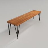 Deryawood Masif Ahşap Rhea Bank  37*160*45cm - 1