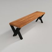 Deryawood Masif Ahşap Hestia Bank  37*160*45cm thumbnail 1