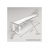 Deryawood Masif Ahşap Gaia Bank  37*80*45cm thumbnail 3