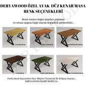 Deryawood Masif Ahşap Algol Mutfak Masası 85*120*76 Cm thumbnail 3