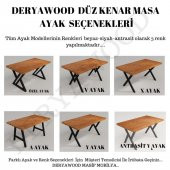 Deryawood Masif Ahşap Algol Mutfak Masası 70*180*76 Cm - 4
