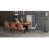 Deryawood Masif Ahşap Laurus Sulamalı Yemek Masası 85x180x76cm - 5