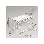 Deryawood Masif Ahşap Agena Mutfak Masası 85*100*76 Cm thumbnail 5