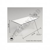 Deryawood Masif Ahşap Anteres Mutfak Masası 70*140*76 Cm thumbnail 5