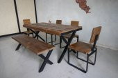 Deryawood Masif Ahşap Yemek Masası 120cm X 60cm - 3