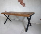 Deryawood Masif Ahşap Yemek Masası 120cm X 85cm thumbnail 1