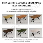 Deryawood Masif Ahşap Anteres Mutfak Masası 85*120*76 Cm - 3