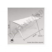 Deryawood Masif Ahşap Picea Sulamalı Mutfak Masası 70*180*76cm thumbnail 1