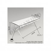 Deryawood Masif Ahşap Sirius Toplantı Masası 110*280*76 Cm - 5