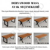 Deryawood Masif Ahşap Sirius Toplantı Masası 120*280*76 Cm - 3