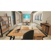 Deryawood Masif Ahşap Sirius Toplantı Masası 110*280*76 Cm - 6