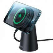Baseus 1.5 Metre 15W Ultra Hızlı İphone 12,13,14,15 Serisi İle Uyumlu Magsafeli Kablosuz Şarj Standı - 1