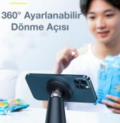 Baseus 1.5 Metre 15W Ultra Hızlı İphone 12,13,14,15 Serisi İle Uyumlu Magsafeli Kablosuz Şarj Standı - 4