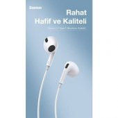 Baseus HD Mikrofonlu Kulakiçi Kablolu Type-C Kulaklık 20Hz-20kHz Hareketli Bobin  Type-C Kulaklık - 3