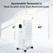 Kumtel Kum-1225 9 Dilim Beyaz Radyatör thumbnail 5