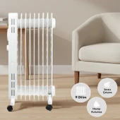 Kumtel Kum-1225 9 Dilim Beyaz Radyatör thumbnail 2