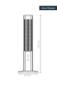 Kumtel MH-2300 Orbit Dual 2300 W Kule Tipi Infrared Isıtıcı - 6