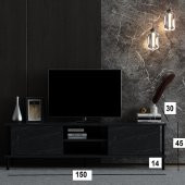 BMdekor TV Sehpası Afra Retro Gümüş 150 cm - 3