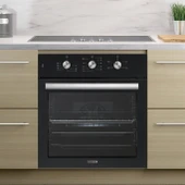 KUMTEL Turbo Fanlı Siyah Ankastre Fırın B66 - SF2 ( 4 pro 3 düğ ) - 2