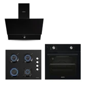 Black Still Button 3Lü Ankastre Set - 1