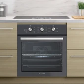 KUMTEL Turbo Fanlı Antrasit (Gri ) Ankastre Fırın B66 - SF2 ( 4 pro 3 düğ ) - 2