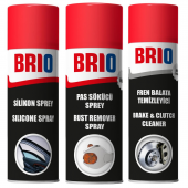 Brio Güçlü Pas Sökücü + Silikon Sprey + Fren Balata Temizleyici - 1