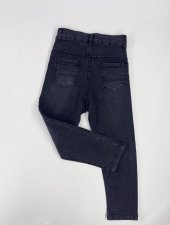 Erkek Çocuk Düz Kemerli Füme Kot Pantolon (Bir beden büyük almanız tavsiye edilir.) - 3