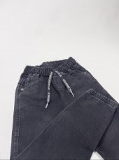 Erkek Çocuk Lastikli Real Füme Kot Pantolon (Bir beden büyük almanız tavsiye edilir.) - 2