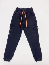Erkek Çocuk Cep Fosforlu Füme  Kot Pantolon (Bir beden büyük almanız tavsiye edilir.) - 1