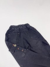 Erkek Çocuk Cep Fosforlu Füme  Kot Pantolon (Bir beden büyük almanız tavsiye edilir.) - 2