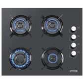 Kumtel Antrasit ( Gri ) Cam Digital  Dokunmatik Ankastre Set - 8 Prog - 3