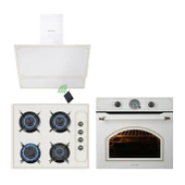 Kumtel Rustik Bej Cam Ankastre Set - 1