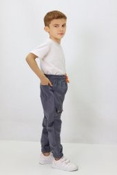 Erkek Çocuk Yapıştırma Cepli Kadife Pantolon - 1