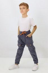 Erkek Çocuk Yapıştırma Cepli Kadife Pantolon - 2