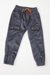 Erkek Çocuk Yapıştırma Cepli Kadife Pantolon - 3