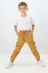 Erkek Çocuk Yapıştırma Cepli Kadife Pantolon - 4