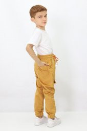 Erkek Çocuk Yapıştırma Cepli Kadife Pantolon - 5