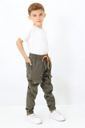 Erkek Çocuk Yapıştırma Cepli Kadife Pantolon - 10