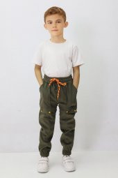 Erkek Çocuk Yapıştırma Cepli Kadife Pantolon - 11