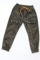 Erkek Çocuk Yapıştırma Cepli Kadife Pantolon - 12