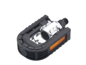 BRIVIGA PEDAL HF-881 KATLANIR ALÜMİNYUM/PLASTİK BARREL SİYAH 112x70mm 426g/pr - 1
