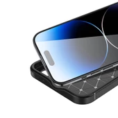 Vendas iPhone 15 Pro Uyumlu Deep Dizayn Auto Focus Tasarımlı Karbon Dizayn Kılıf - 4