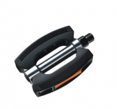 BRIVIGA PEDAL HF-613 CITY-/COMFORT ALÜMİNYUM BARREL PLASTIC SIRT SİYAH 110x80mm 423g/pr - 1