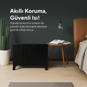 Kumtel Siyah Konvektör Isıtıcı 2000W HC-2930 thumbnail 4