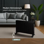 Kumtel Siyah Konvektör Isıtıcı 2000W HC-2930 thumbnail 2