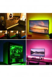 Tv Arkası Aydınlatma Otomobil Ayak Altı Led Monitor Gece Ambians Lambası - 4