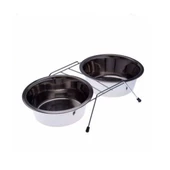 DDWF2BCP-1/2 PT AYAKLI İKİLİ KROM MAMA KABI Çap : 11,5 cm - 1
