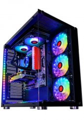 ColdPower ATX 7  ARGB Sessiz Fan Temper Cam Gaming RGB Kontrolcüsü ve Uzaktan Kumanda Kasa - 3