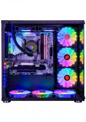 ColdPower ATX 7  ARGB Sessiz Fan Temper Cam Gaming RGB Kontrolcüsü ve Uzaktan Kumanda Kasa - 4