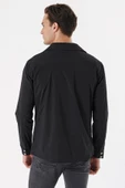 Slim Fit Çıt Çıt Kapamalı Yan Ve Üstten Kapak Cepli Astarlı İnce Baharlık Mont - 10
